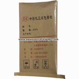 Chine Les sacs en papier enduits de Multiwall de papier de Masterbatch/emballage, pp stratifiés tissés met en sac fournisseur
