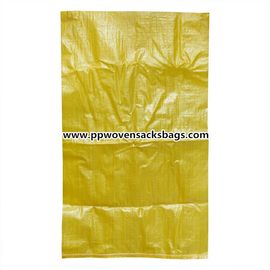 Chine Sacs jaunes antidérapage à sac tissés par pp de Vierge de polypropylène pour le ciment de emballage, charbon, malt fournisseur